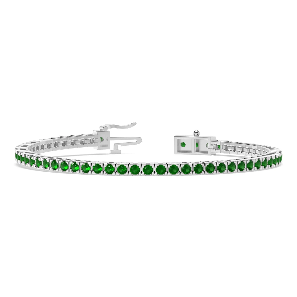 4 Prong Box design Tennis Bracelets
