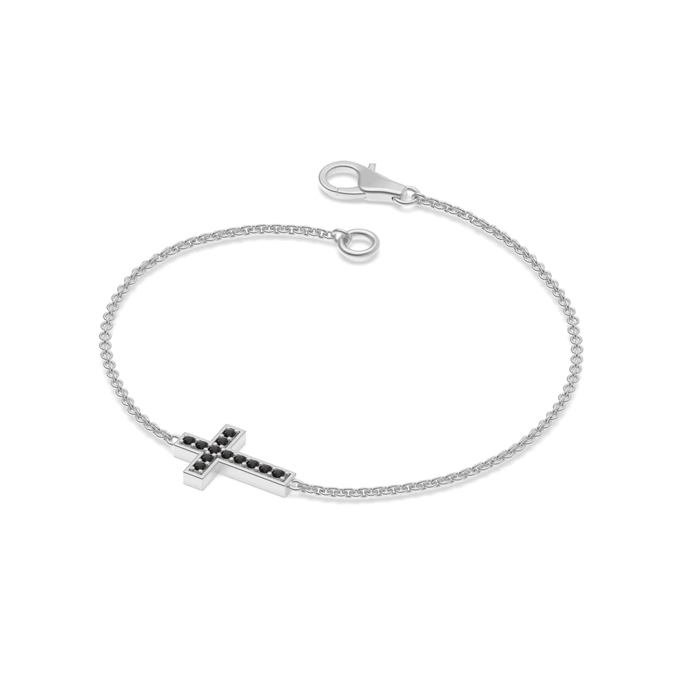 Pave Setting Cross Bracelets