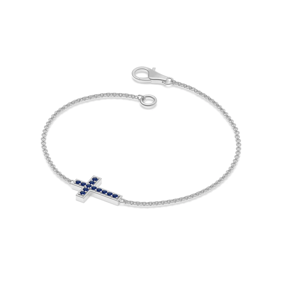 Pave Setting Cross Bracelets