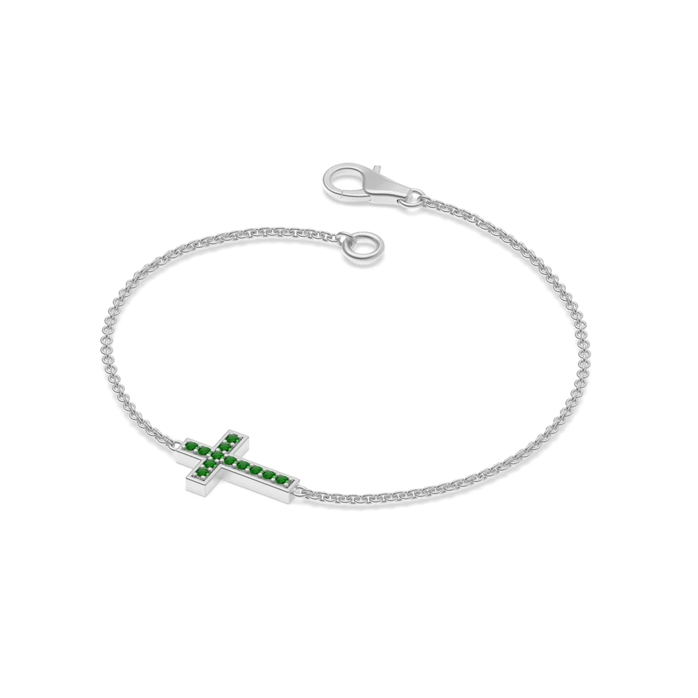 Pave Setting Cross Bracelets