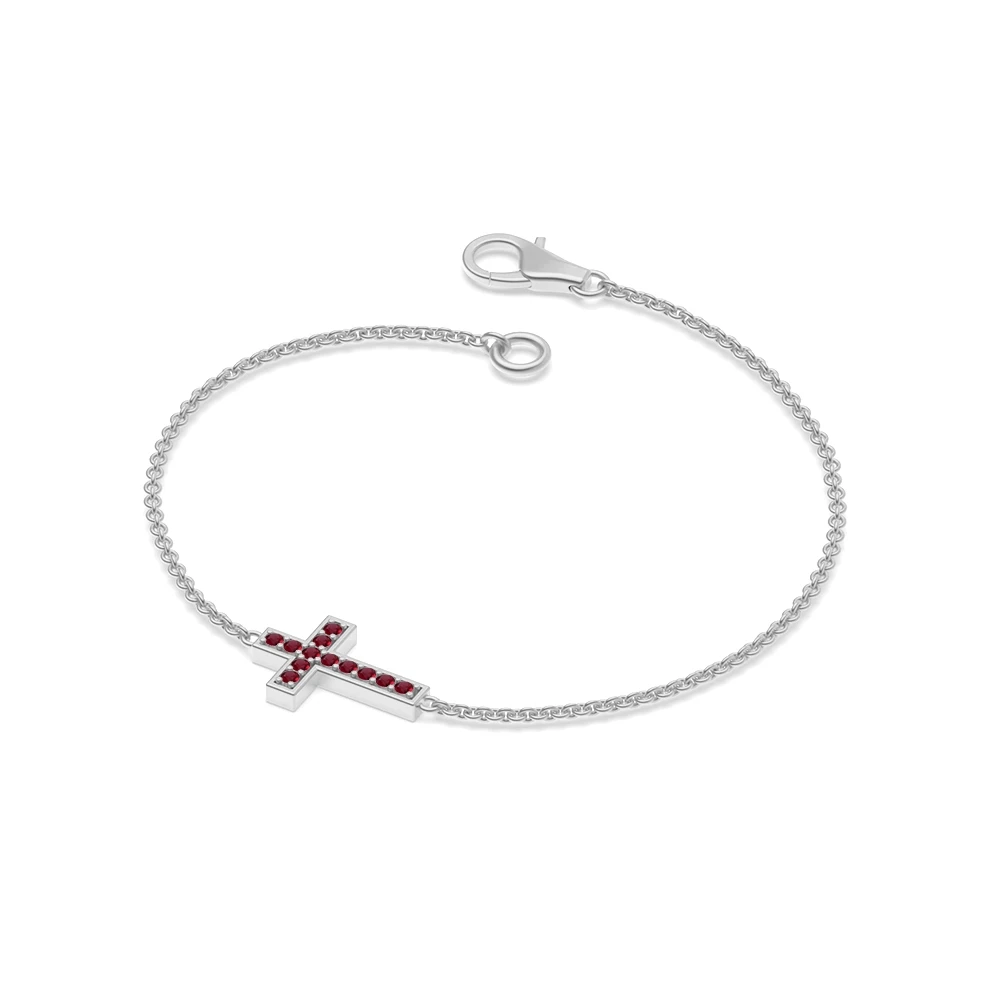 Pave Setting Cross Bracelets