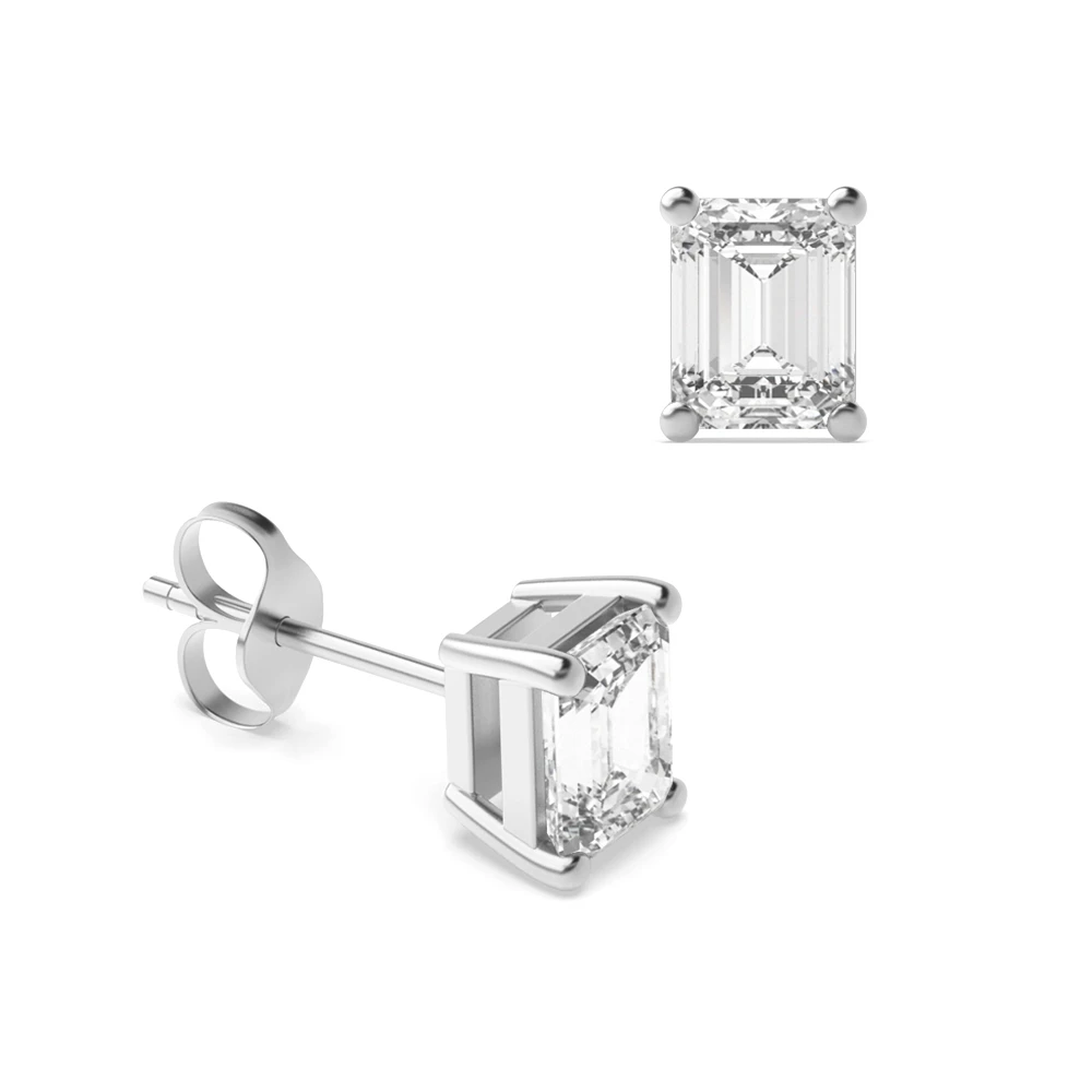 4 Prong Classic basket Stud Earrings