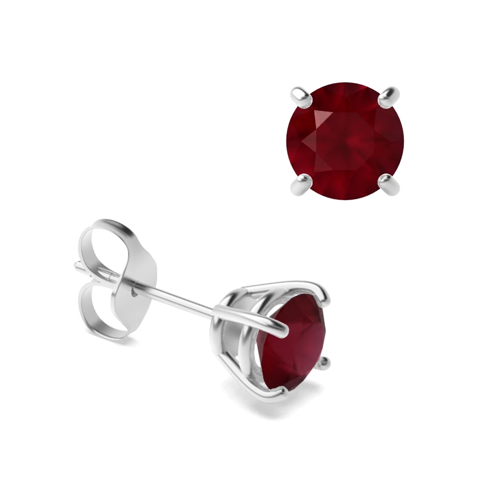 4 Prong Classic basket Stud Earrings