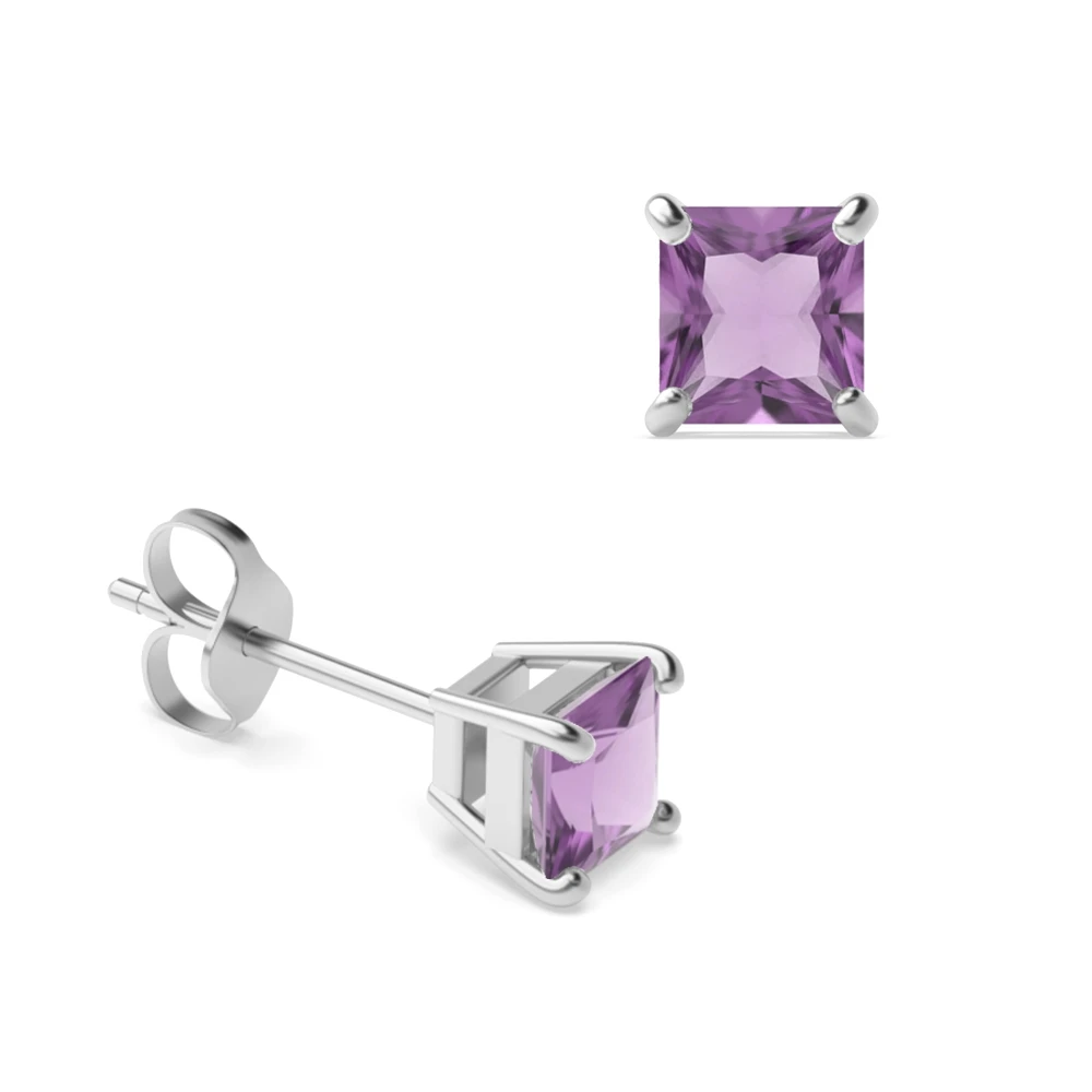 4 Prong Regalia Stud Earrings