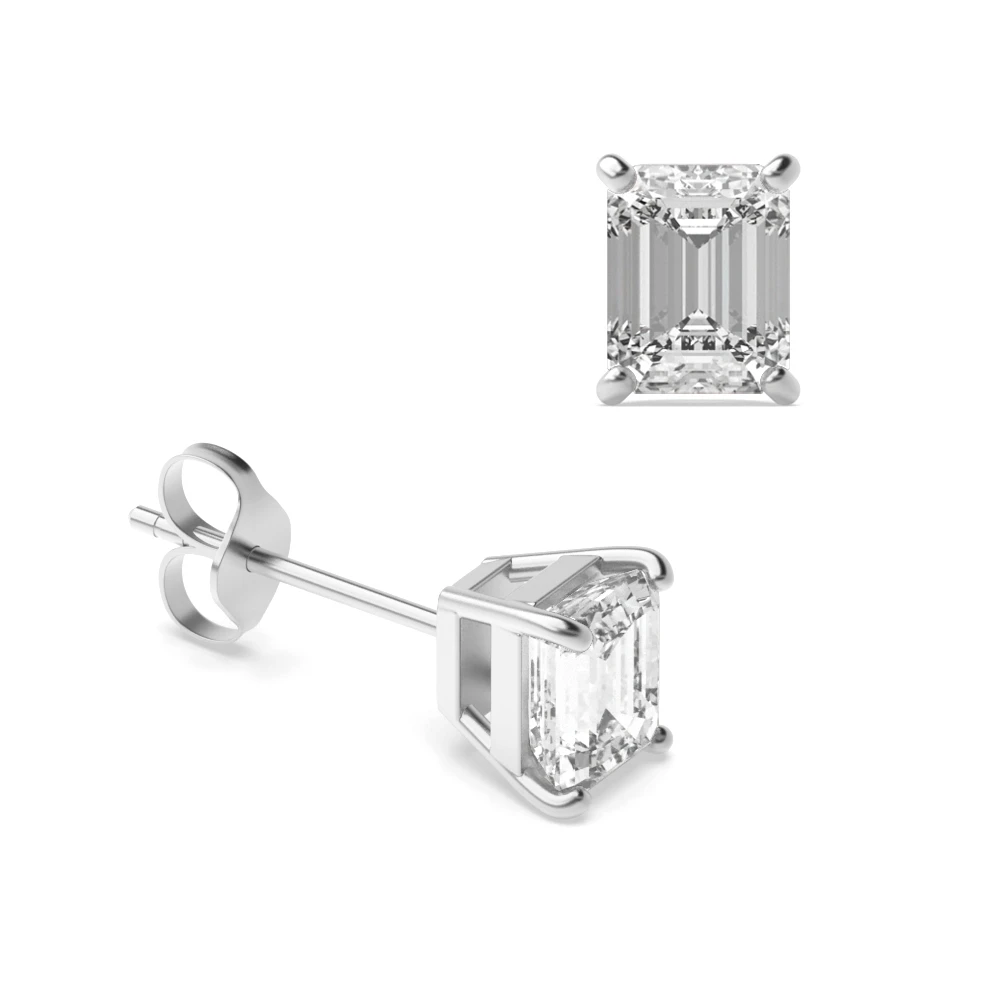 4 Prong Regalia Stud Earrings