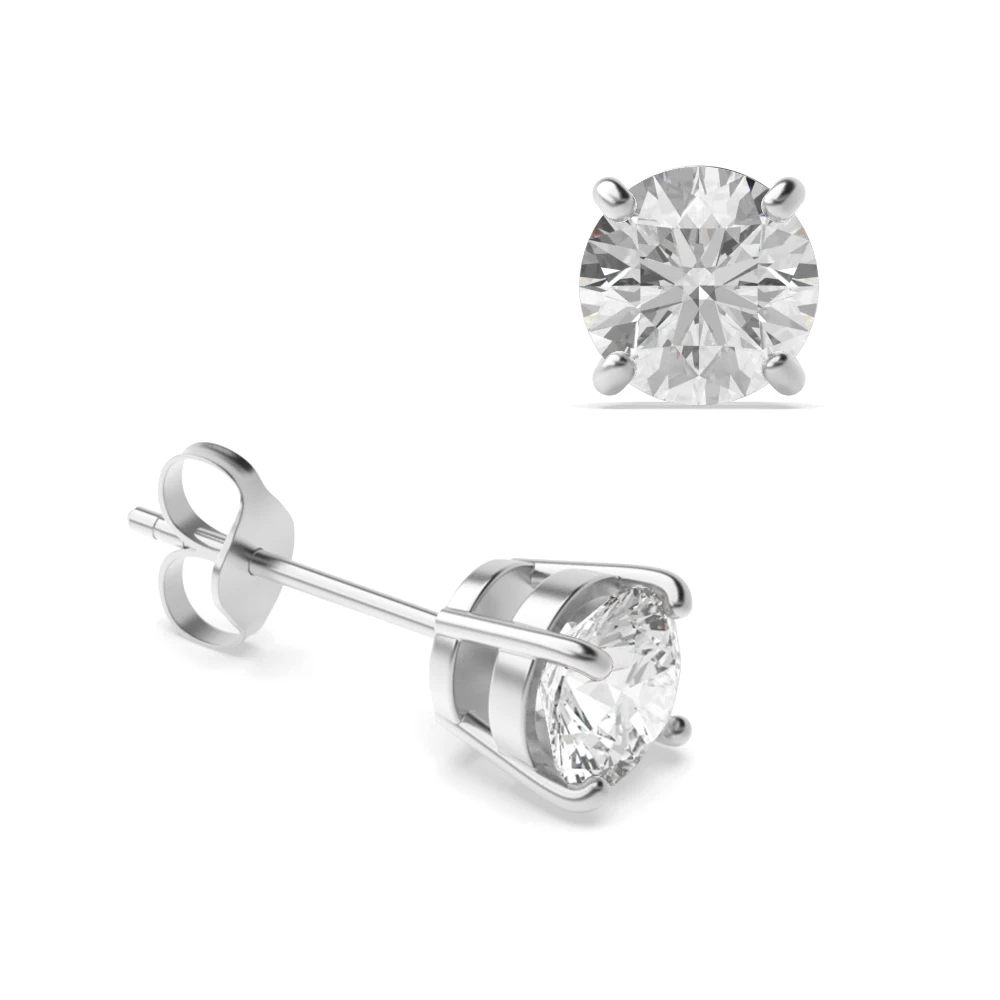 4 Prong Regalia Stud Earrings
