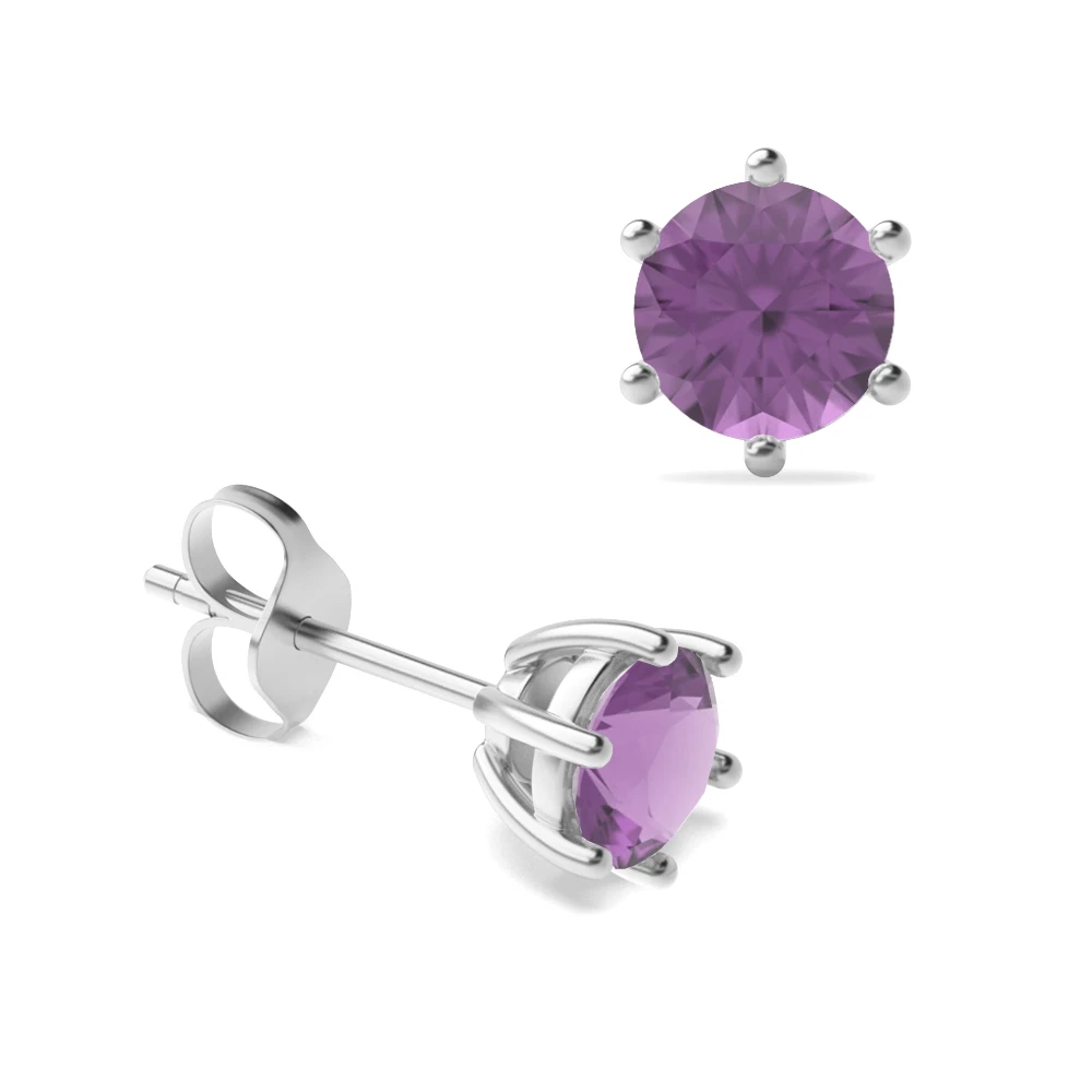 6 Prong Promise Stud Earrings