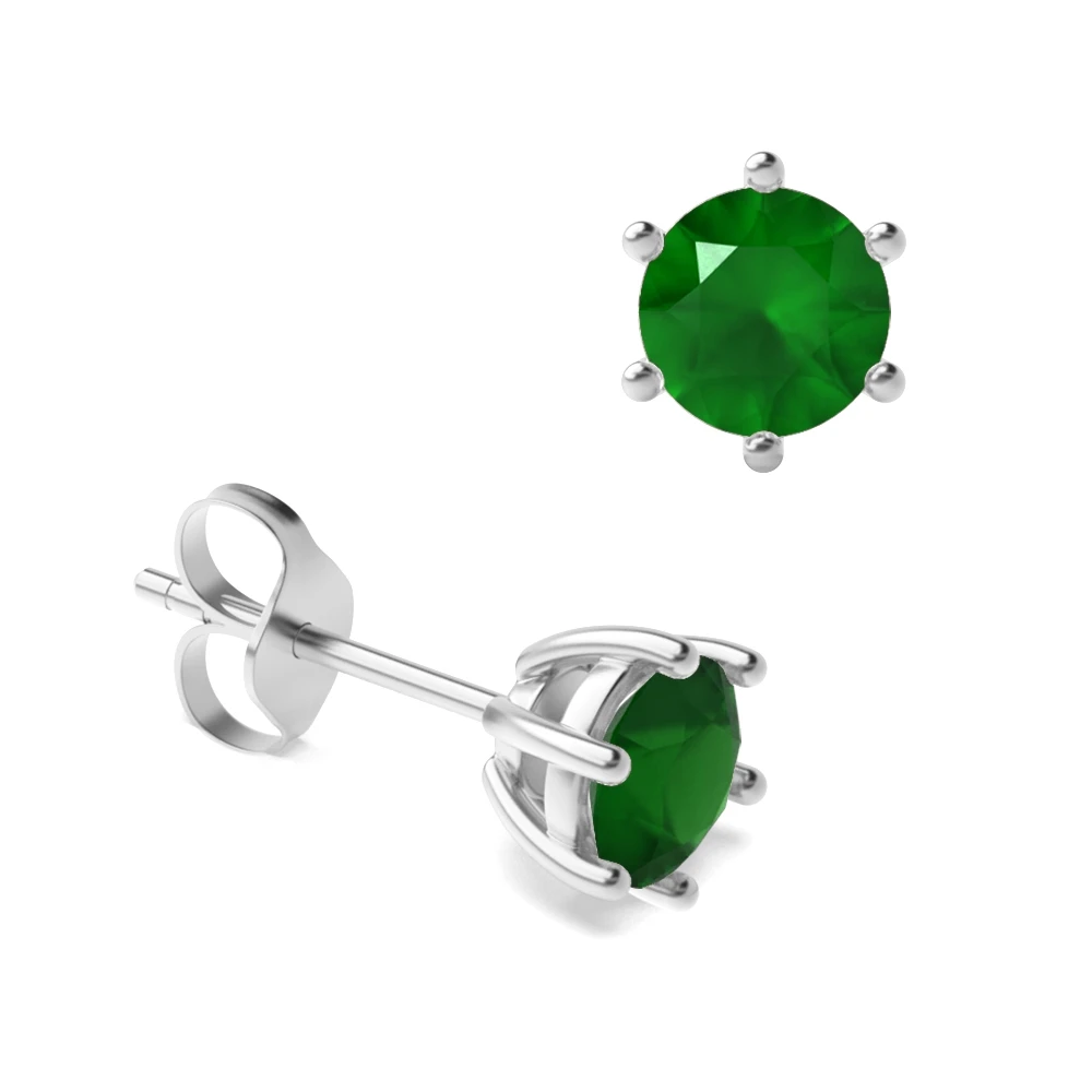 6 Prong Promise Stud Earrings