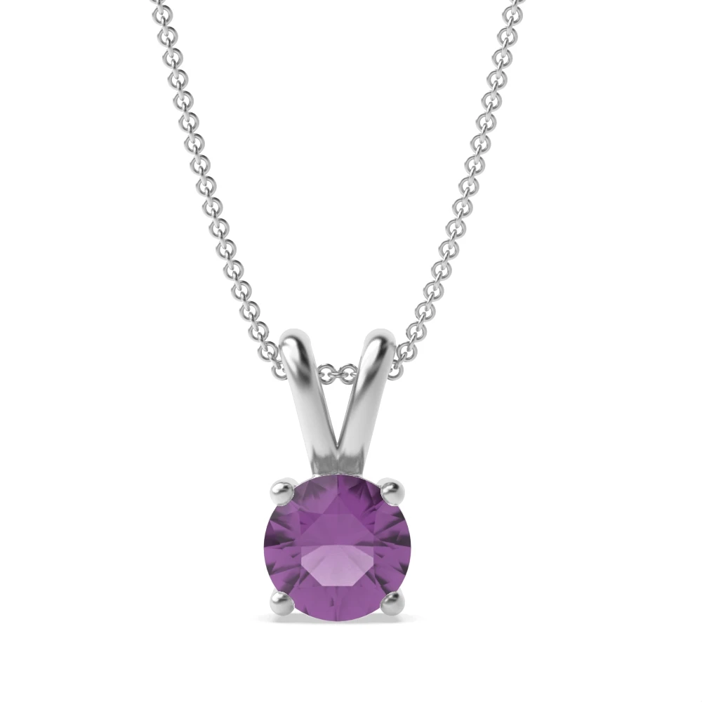 4 Prong Split bale Pendant Necklaces