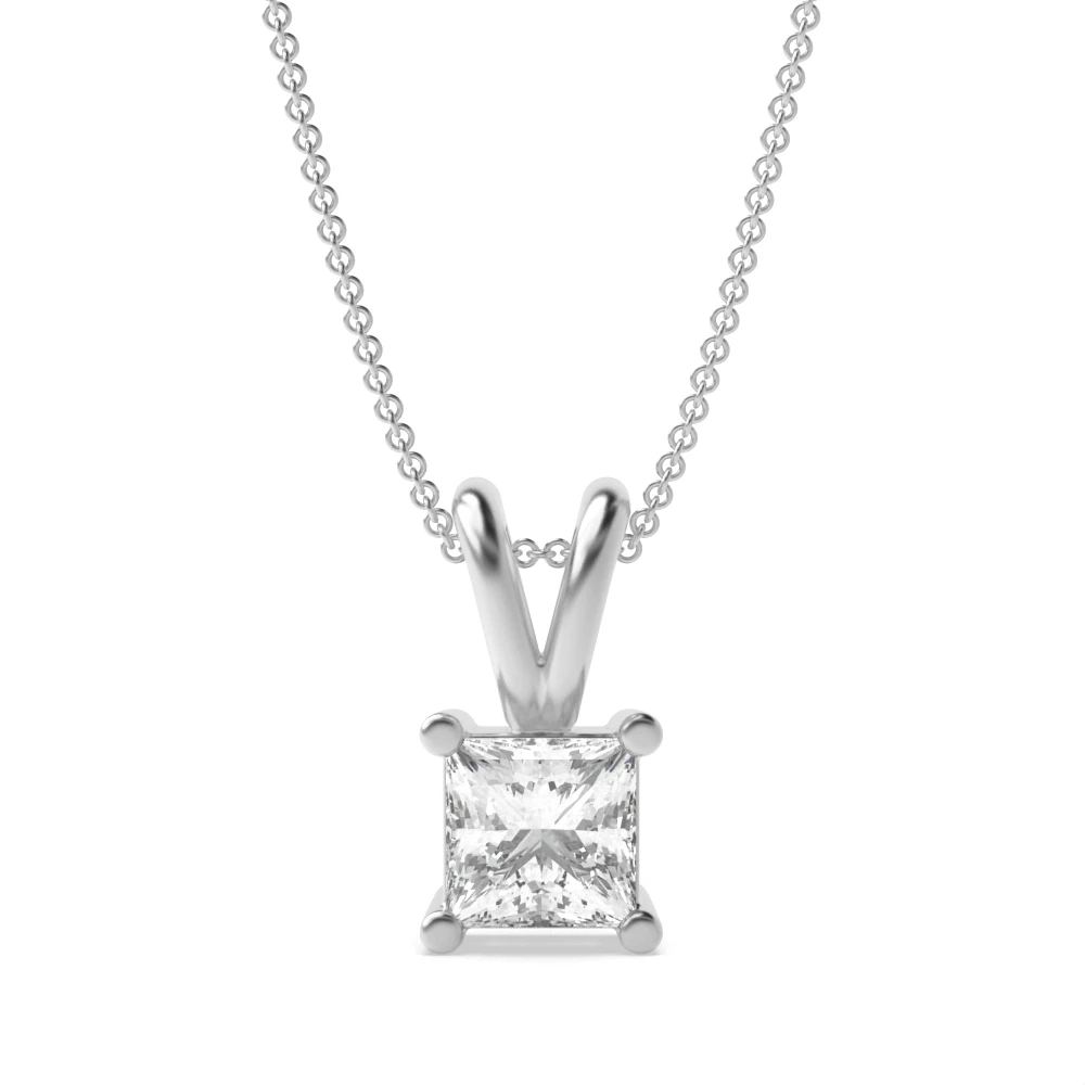 4 Prong Split bale Pendant Necklaces