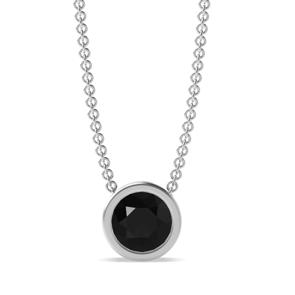 Bezel Setting Classic Pendant Necklaces