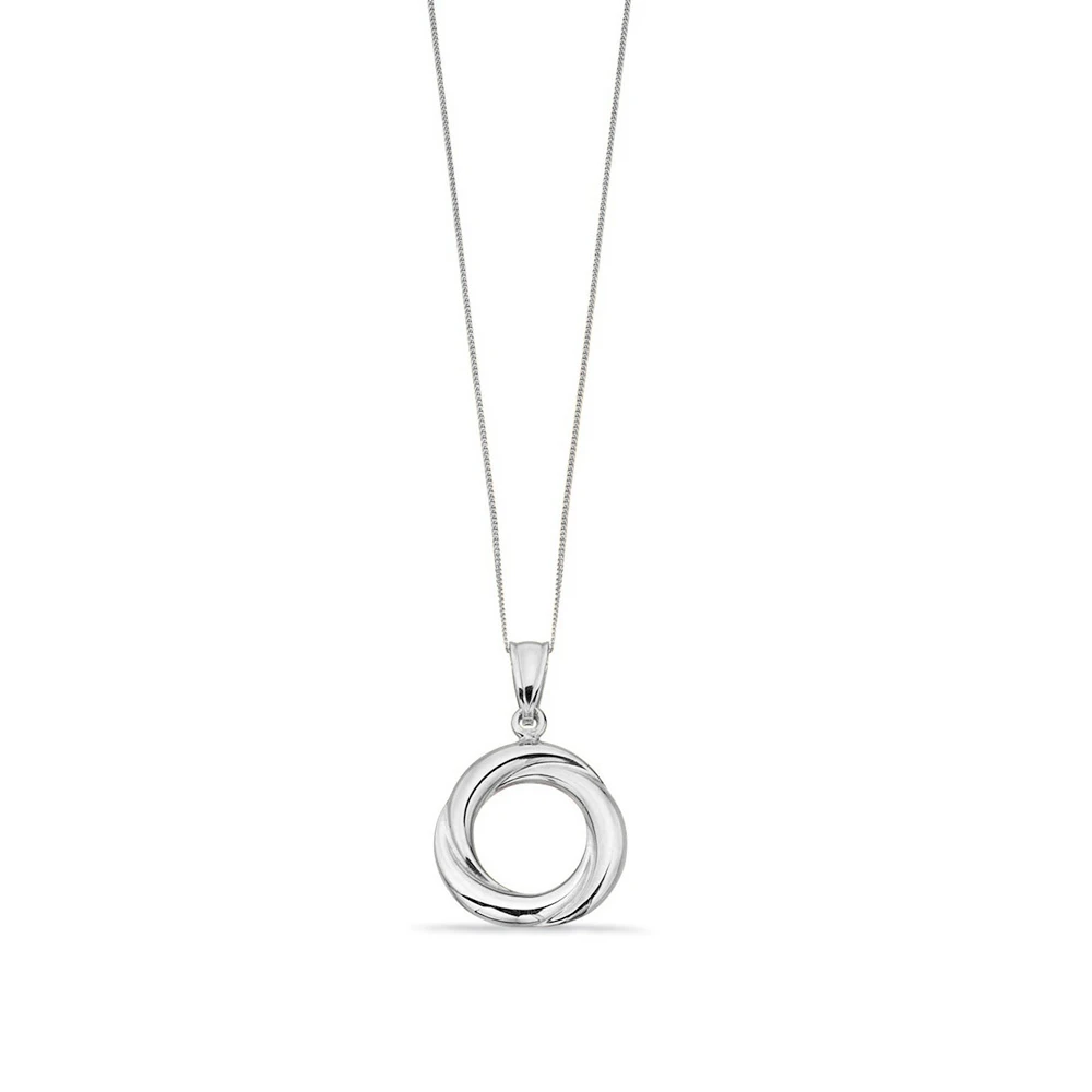 Twisted circle Designer Pendant Necklaces
