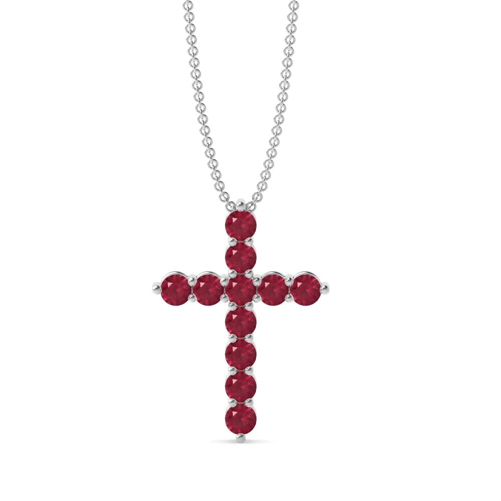 4 Prong Classic Cross Pendant Necklaces