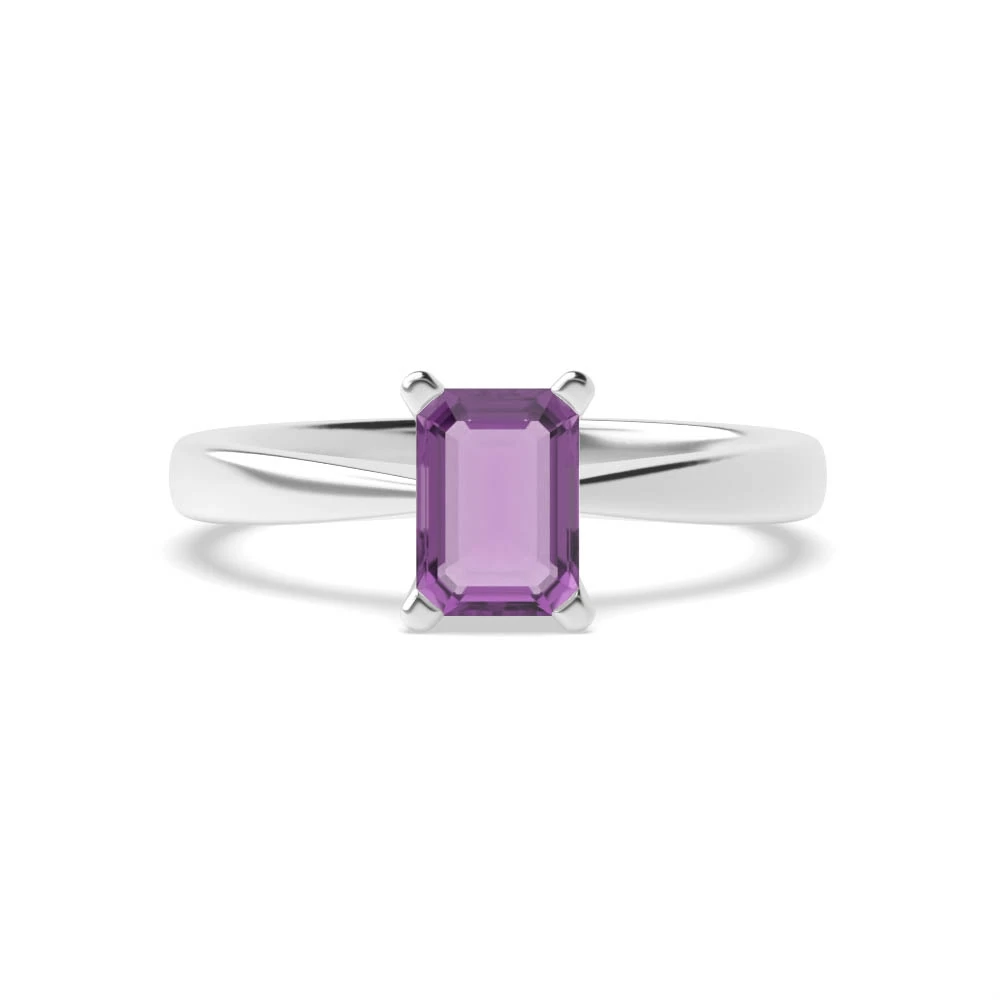 4 Prong V shaped Engagement Rings