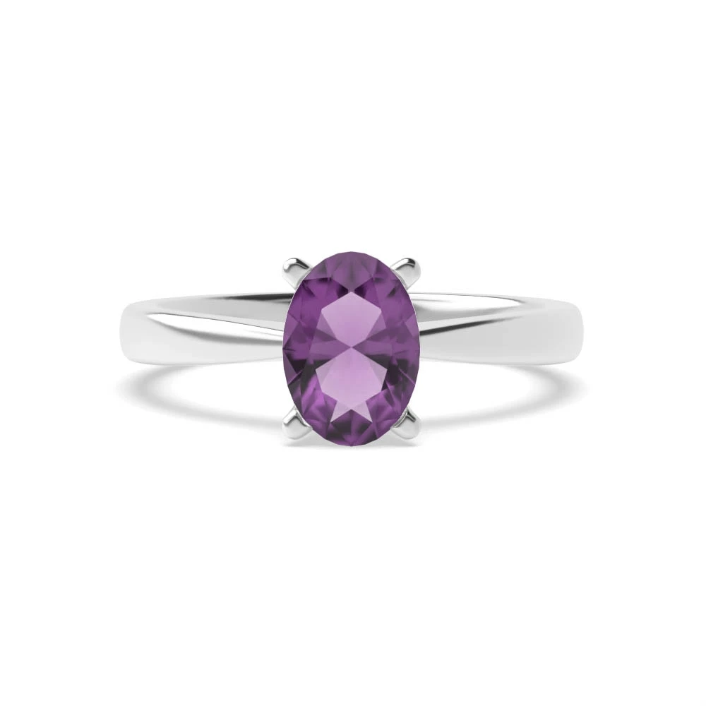 4 Prong V shaped Engagement Rings