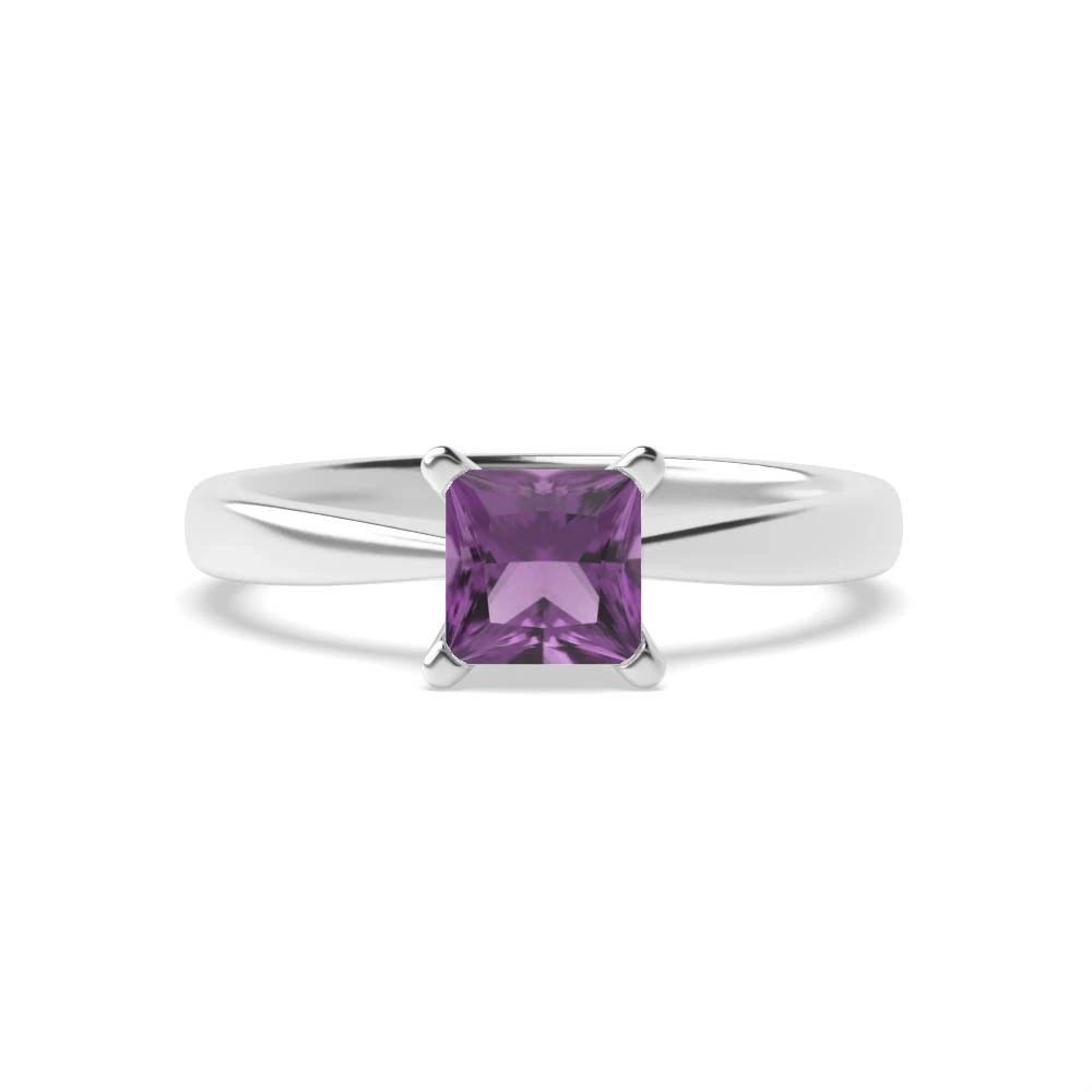 4 Prong V shaped Engagement Rings