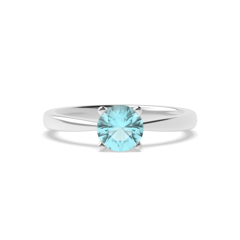 4 Prong V shaped Engagement Rings