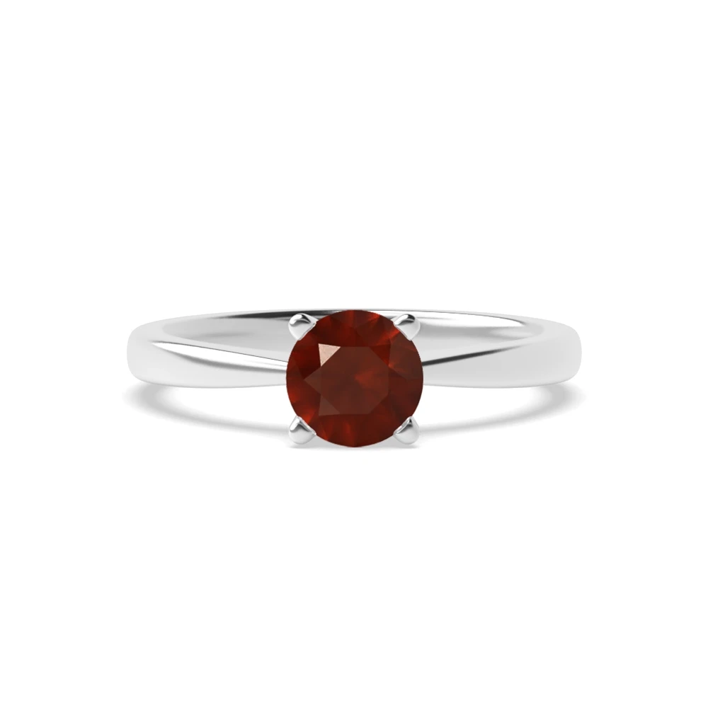 4 Prong V shaped Solitaire Engagement Rings
