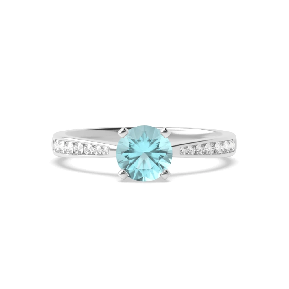 4 Prong Classic tapered shank Engagement Rings