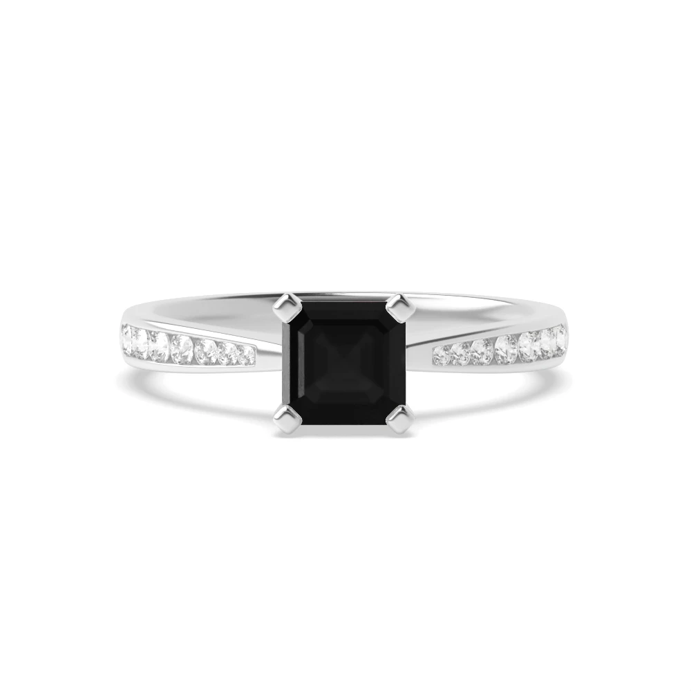 4 Prong Classic tapered shank Engagement Rings