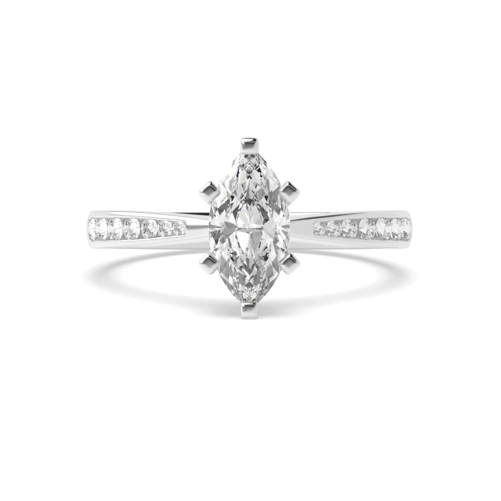 4 Prong Classic tapered shank Sale Engagement Rings