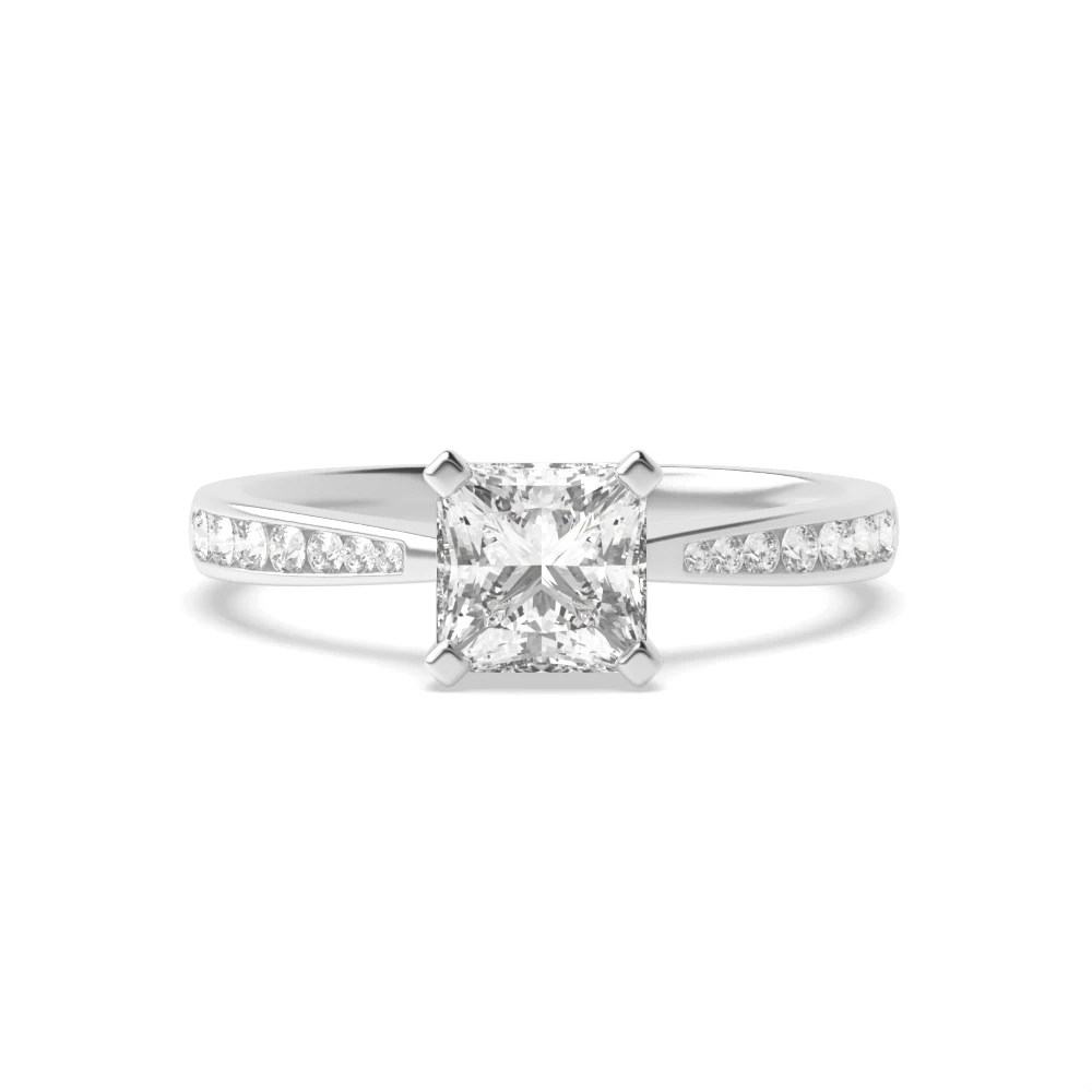 4 Prong Classic tapered shank Engagement Rings