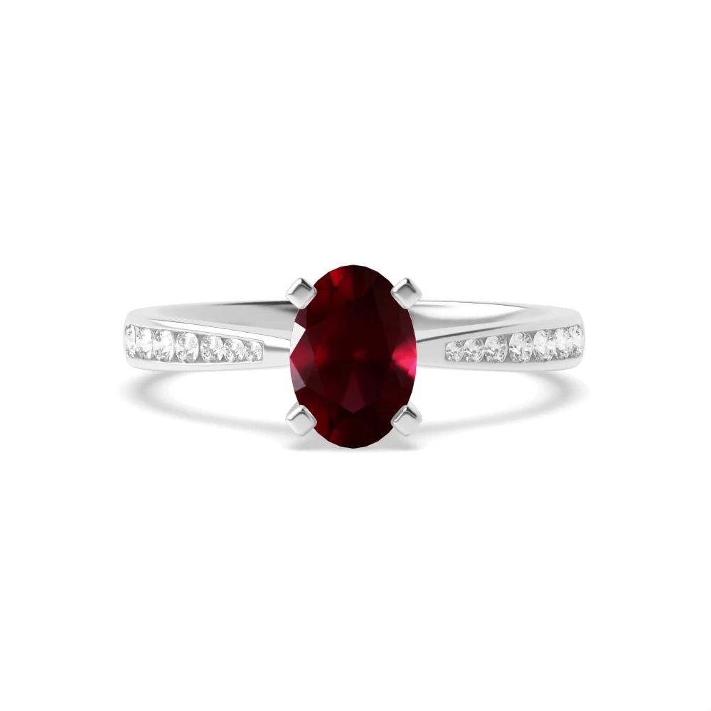 4 Prong Classic tapered shank Engagement Rings