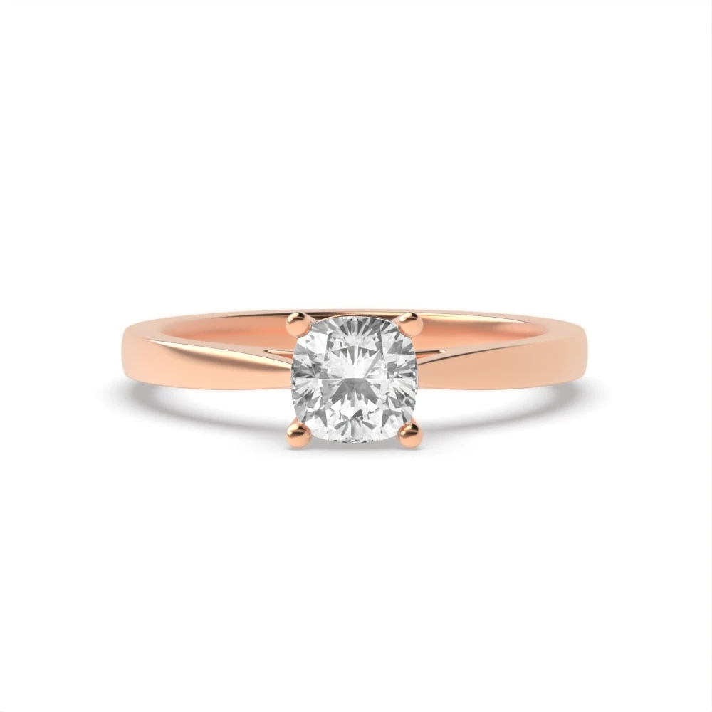 4 Prong Rose Gold Classic Engagement Rings