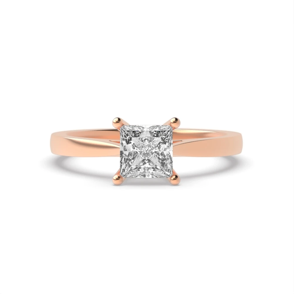 4 Prong Rose Gold Classic Engagement Rings