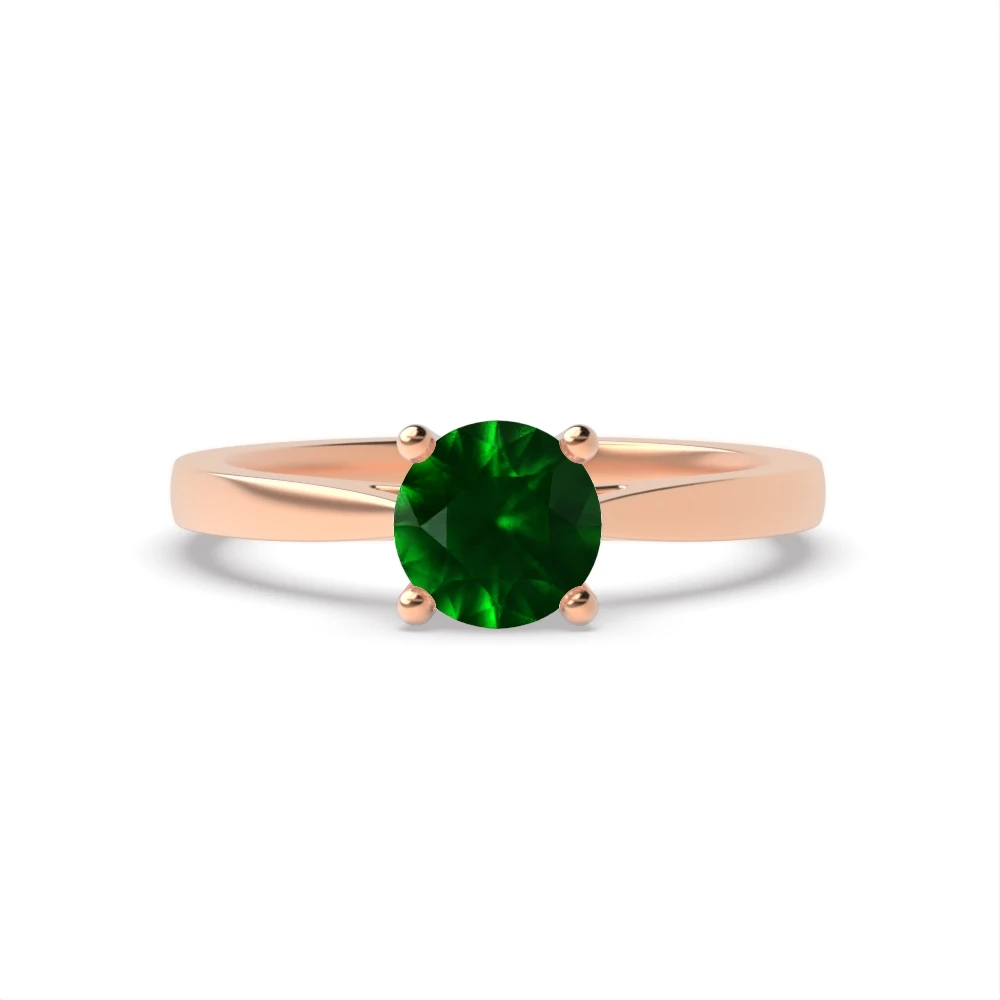 4 Prong Rose Gold Classic Engagement Rings