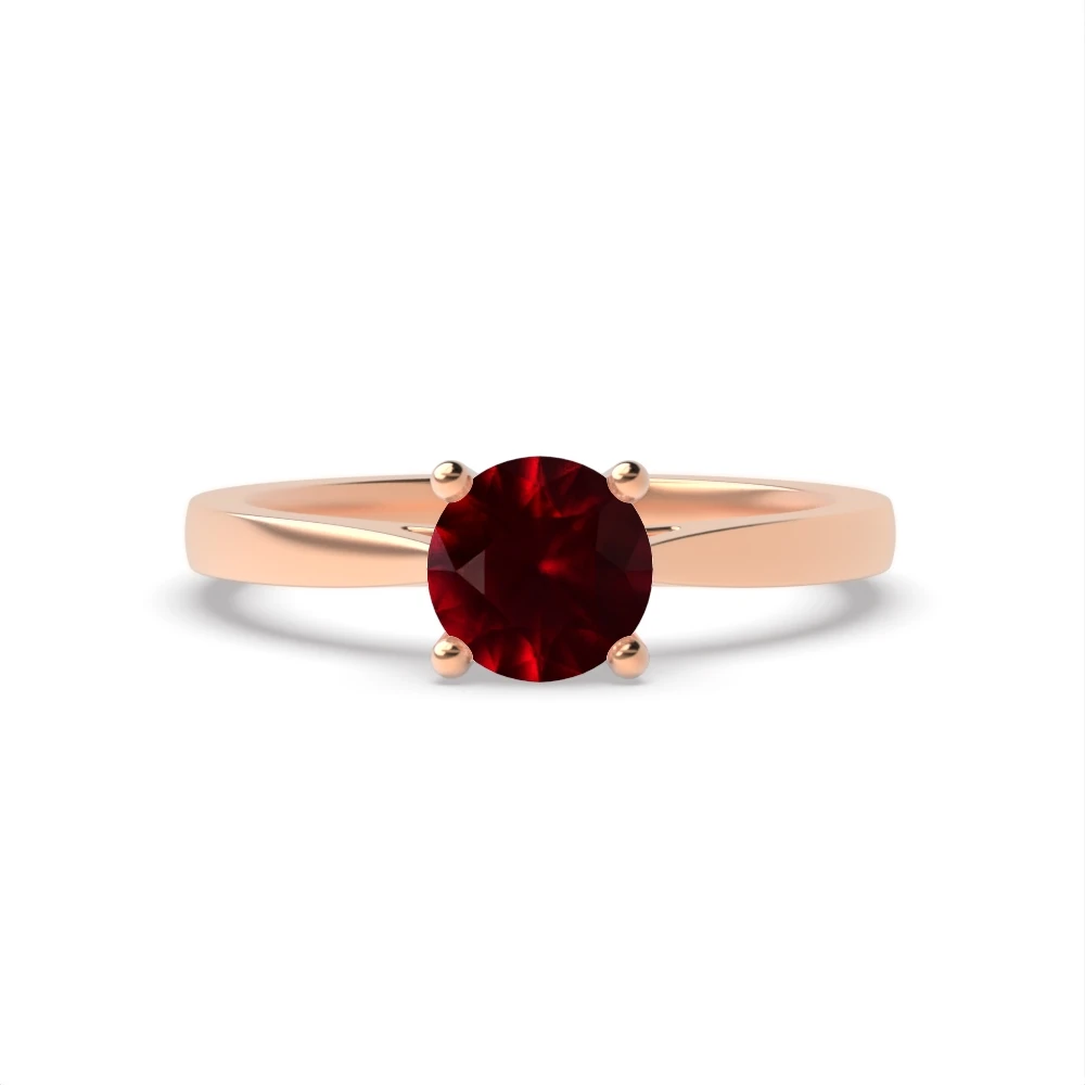 4 Prong Rose Gold Classic Engagement Rings