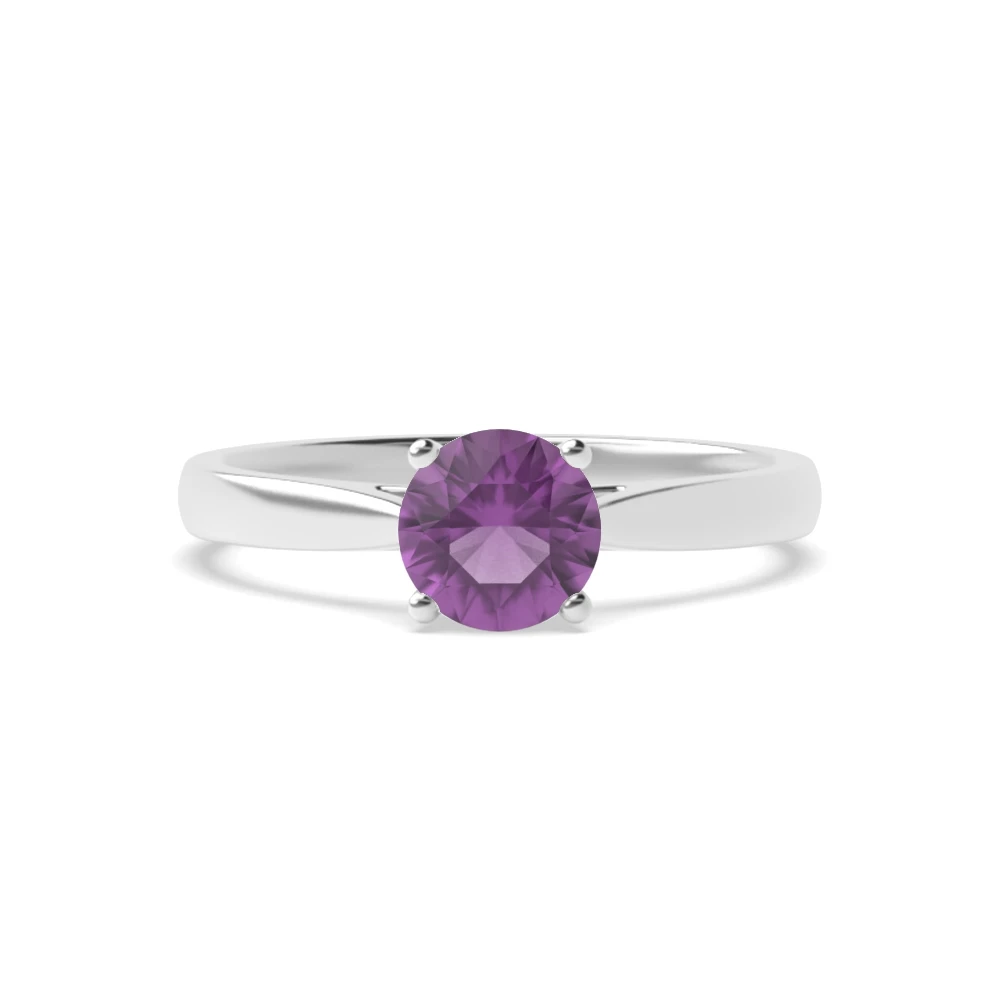 4 Prong Platinum Classic Engagement Rings