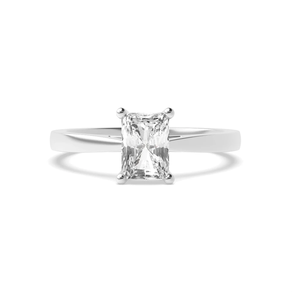 4 Prong White Gold Classic Engagement Rings