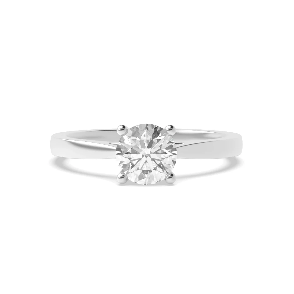 4 Prong White Gold Classic Engagement Rings