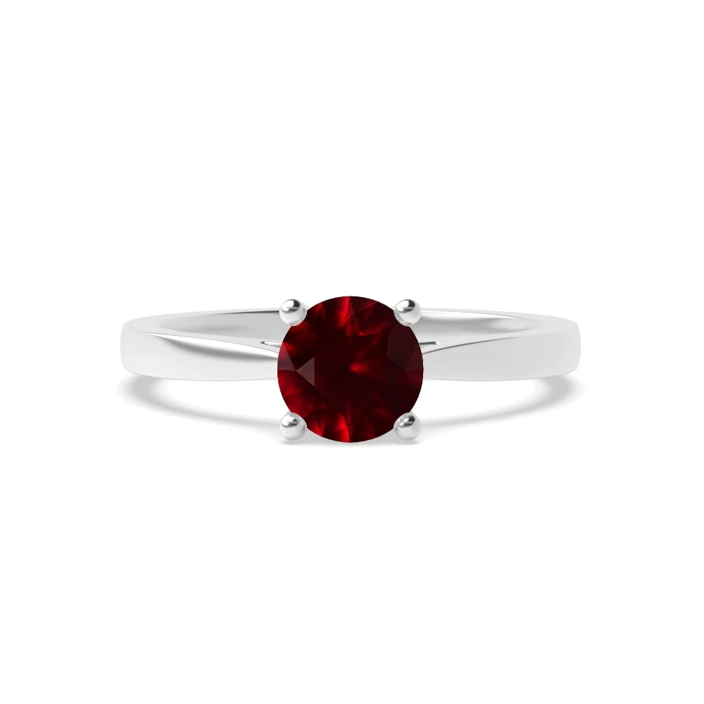 4 Prong Platinum Classic Solitaire Engagement Rings