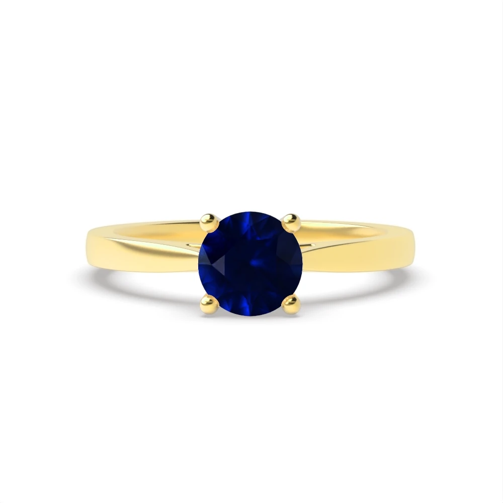 4 Prong Yellow Gold Classic Engagement Rings
