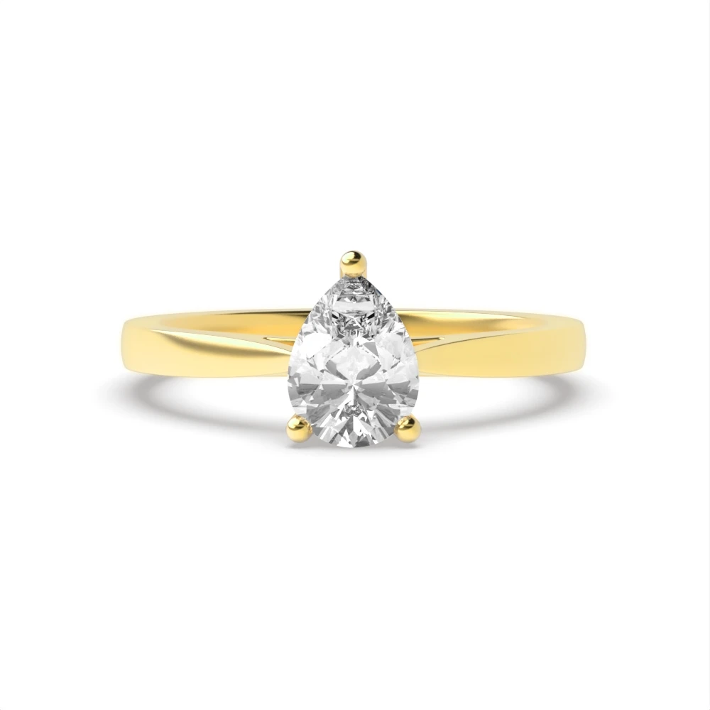 4 Prong Yellow Gold Classic Engagement Rings