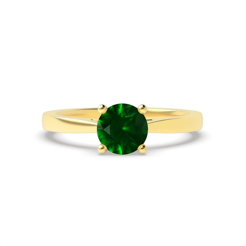 4 Prong Yellow Gold Classic Engagement Rings