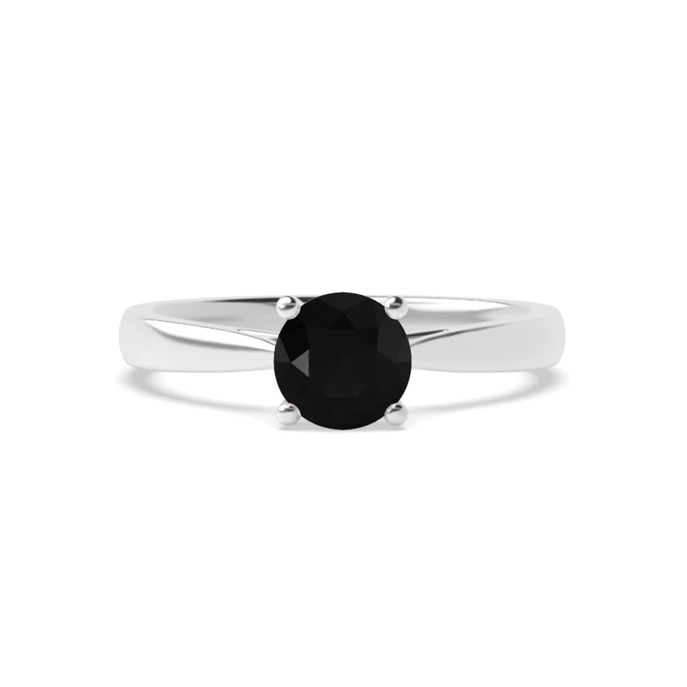 4 Prong Platinum Flower petal style Engagement Rings