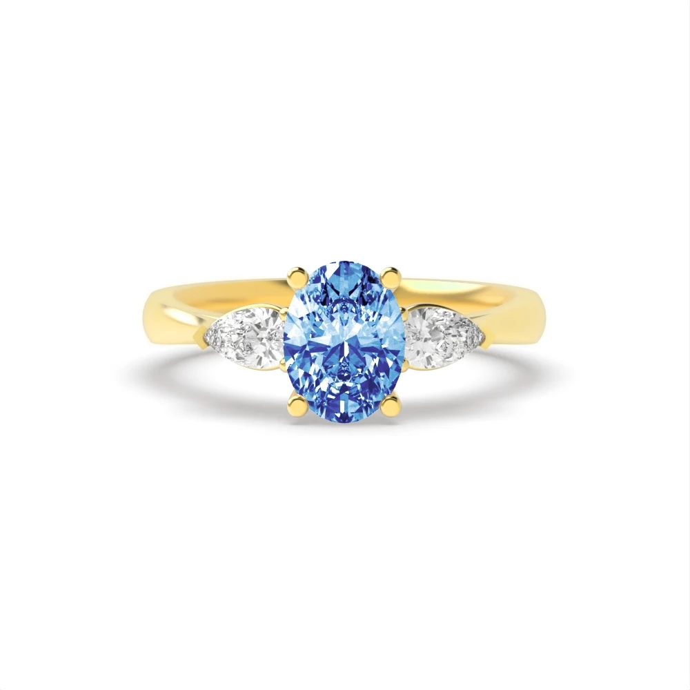 4 Prong Yellow Gold Elegance Engagement Rings
