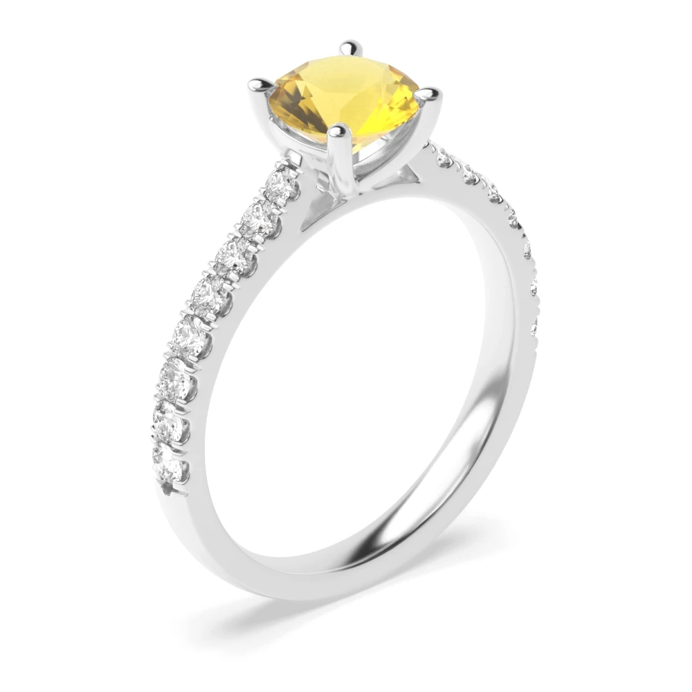 4 Prong Classic pave set Diamond Jewellery
