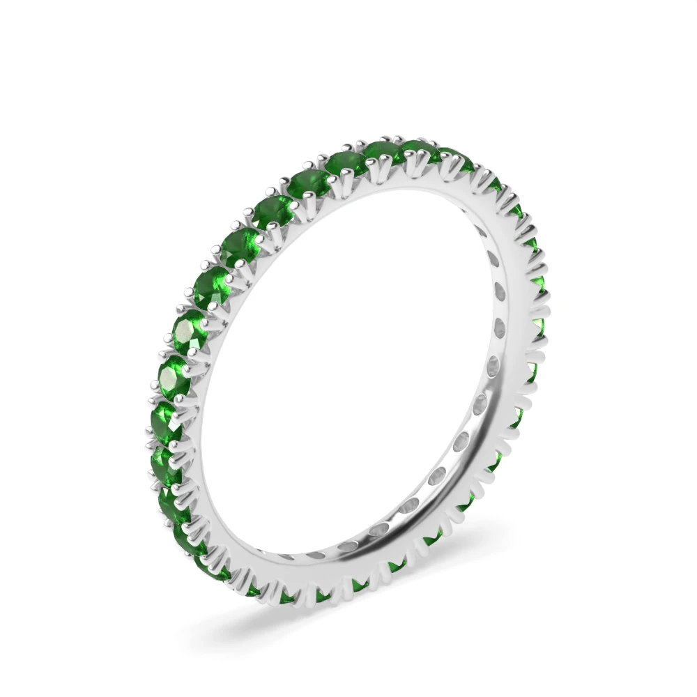 4 Prong Fishtail Eternity Diamond Rings