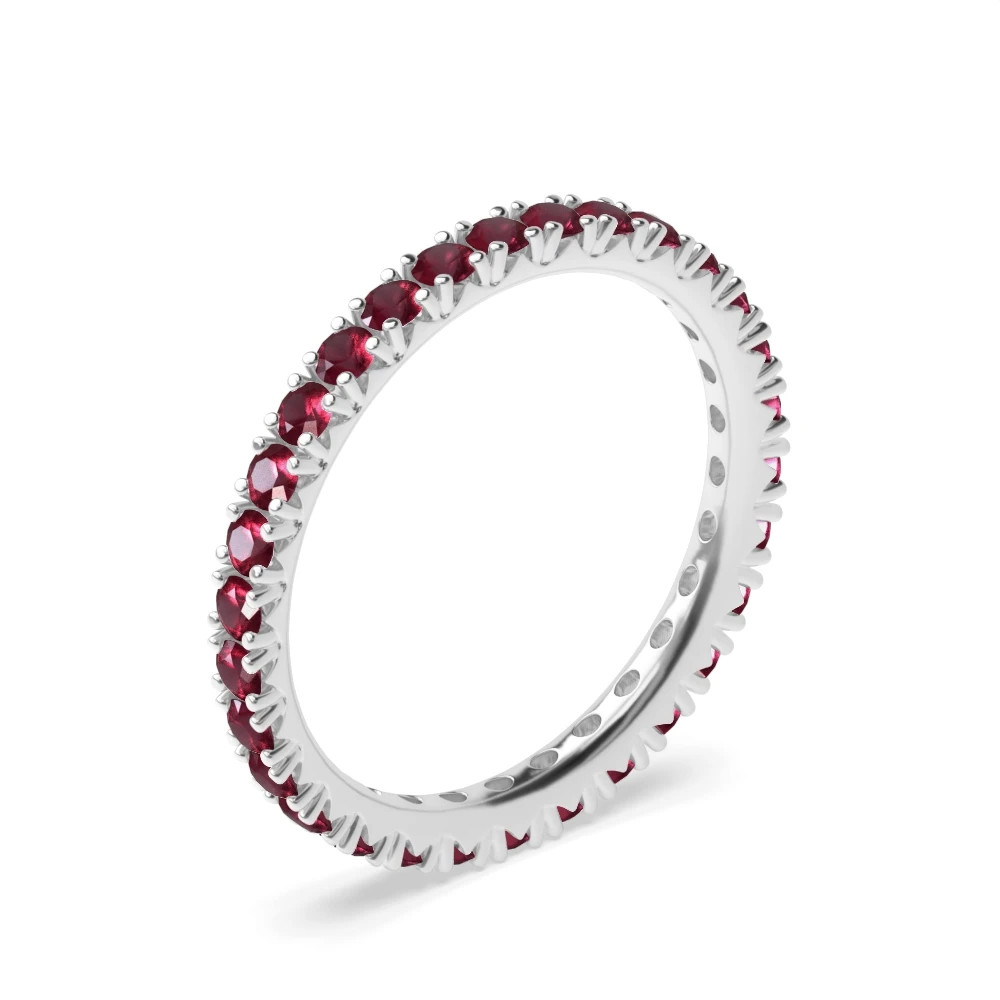 4 Prong Fishtail Eternity Diamond Rings