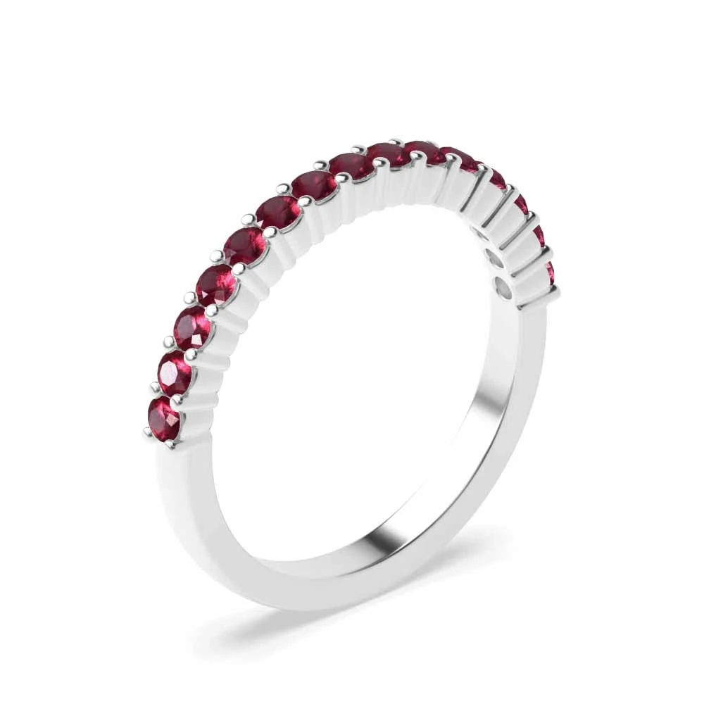 4 Prong Shared claw set Eternity Diamond Rings