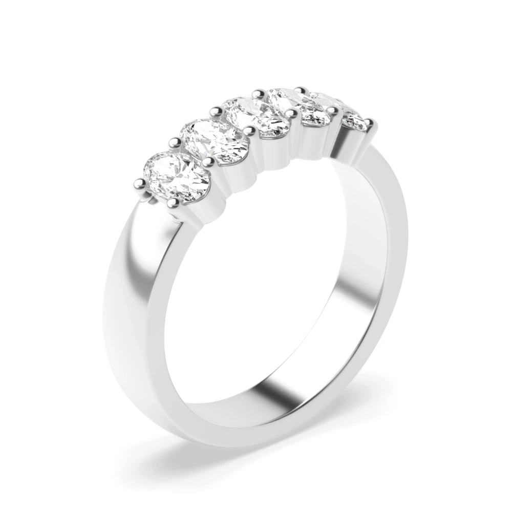 4 Prong Mid set Eternity Diamond Rings