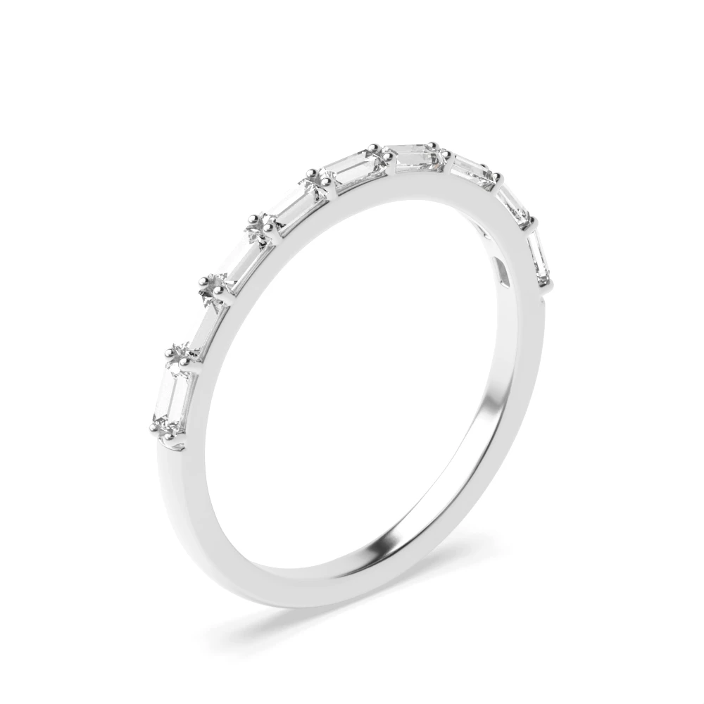 4 Prong White Gold Shared prongs Eternity Diamond Rings