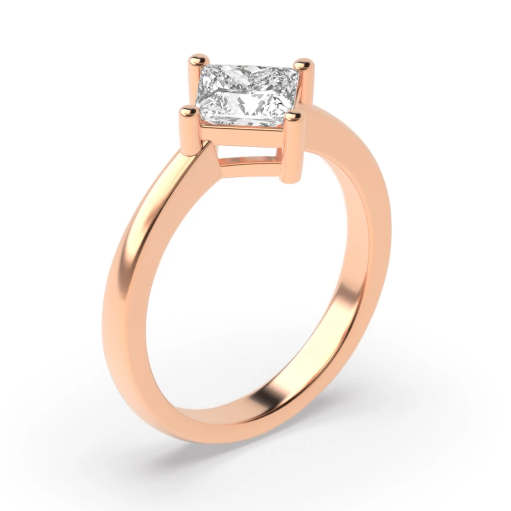 4 Prong Rose Gold N-w-e-s Promise Diamond Rings