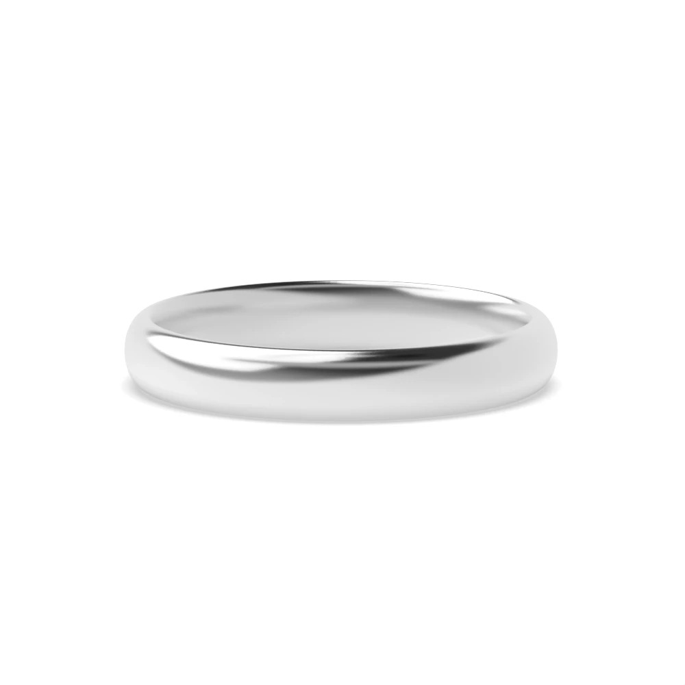D-profile Men's Plain Engagement Rings