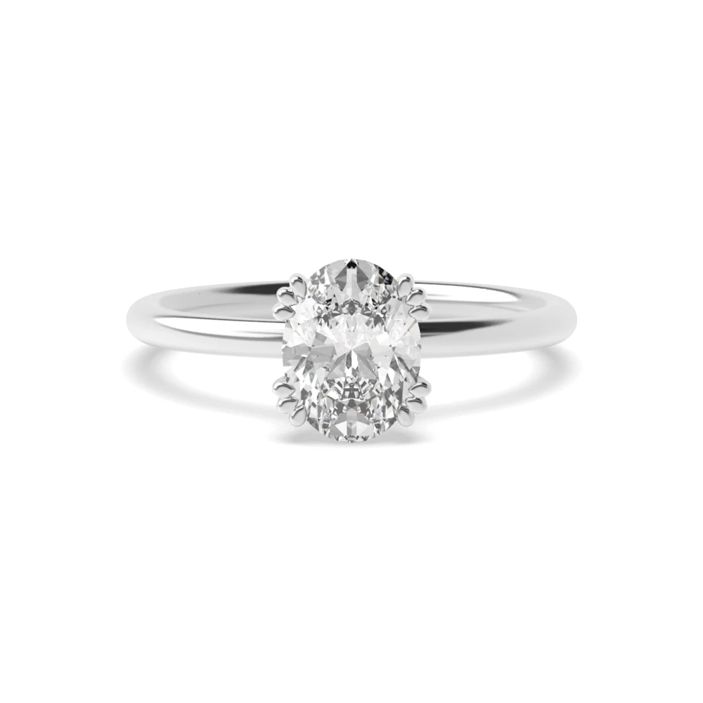 CATHEDRA Platinum Tri claws delicate Sale Engagement Rings