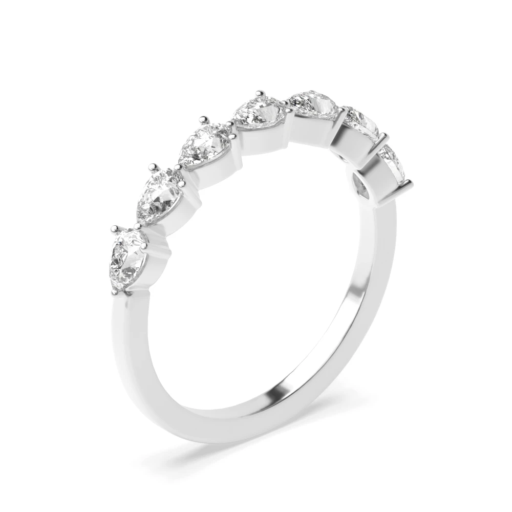 3 Prong 7 stone Eternity Diamond Rings
